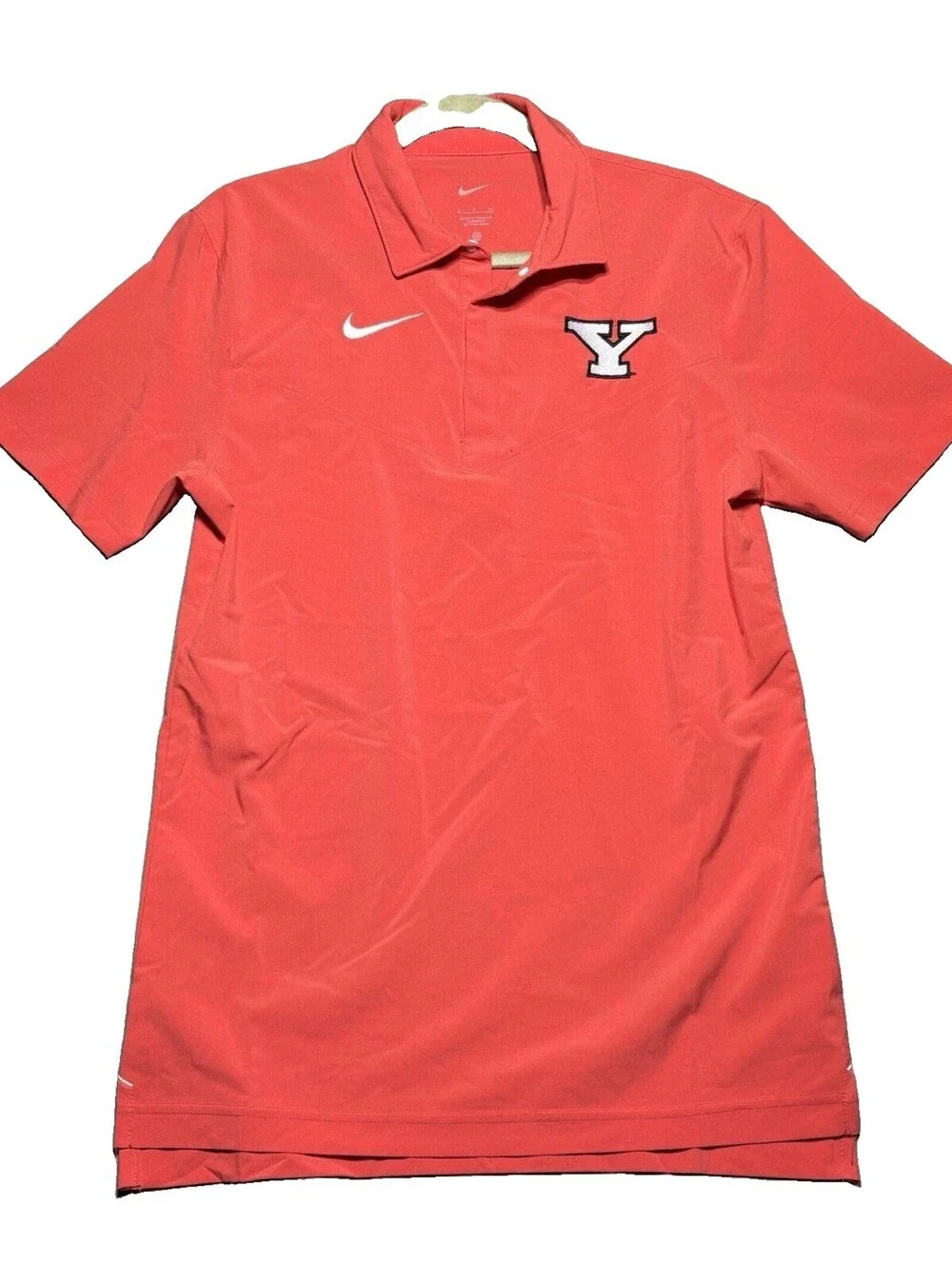 Youngstown State Penguins YSU Polo Golf Shirt Nike Men's Small dri-fit red